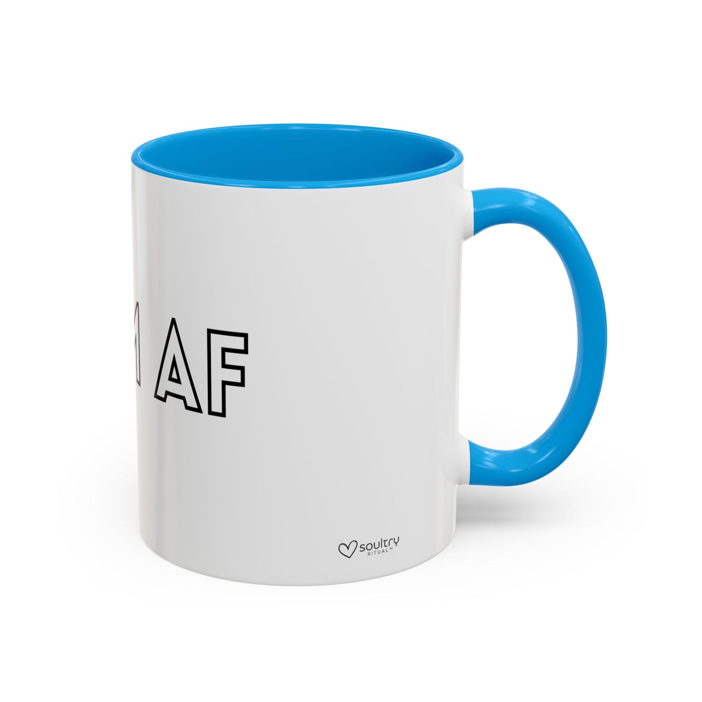 Calm AF Coffee Mug | Funny Gift for Friends, Office Humor, Self-Care Reminder, Relaxation, 11oz 15oz