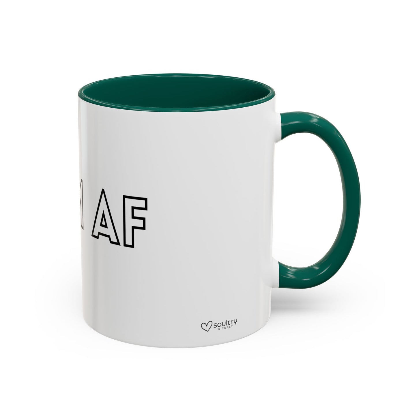 Calm AF Coffee Mug | Funny Gift for Friends, Office Humor, Self-Care Reminder, Relaxation, 11oz 15oz
