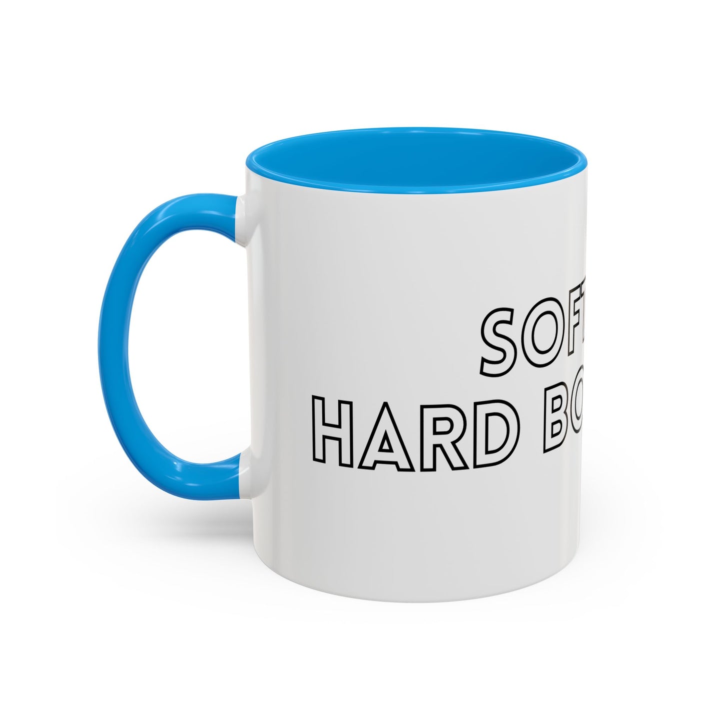 Colorful Boundary-Setting Mug - Soft Life, Hard Boundaries | Gift for Self-Care, Wellness, Motivation, Friendships, Inspirational Quotes